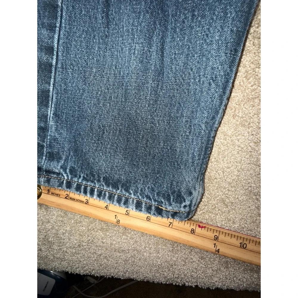 Levi's 505 Regular Fit Jeans Mens 38x29 Blue Denim Stretch Mid Rise Medium Wash